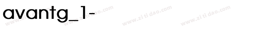 avantg_1字体转换