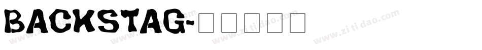 BACKSTAG字体转换
