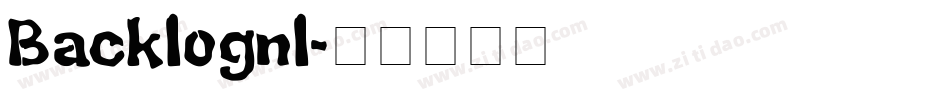 Backlognl字体转换