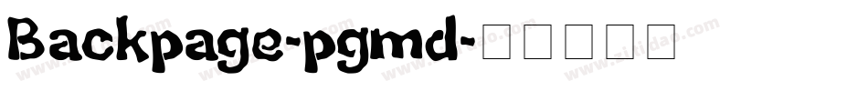 Backpage-pgmd字体转换