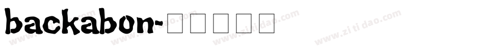 backabon字体转换