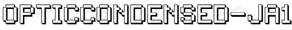 OpticCondensed-jA19字体转换