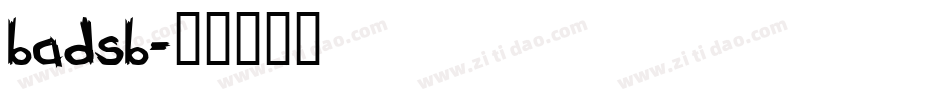 badsb字体转换
