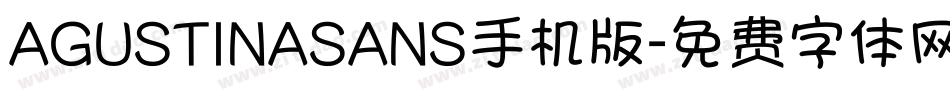 AGUSTINASANS手机版字体转换