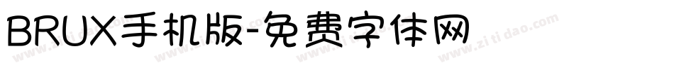 BRUX手机版字体转换