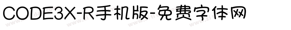 CODE3X-R手机版字体转换