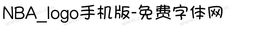 NBA_logo手机版字体转换