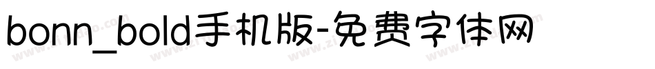 bonn_bold手机版字体转换