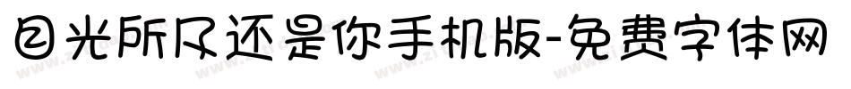 目光所及还是你手机版字体转换