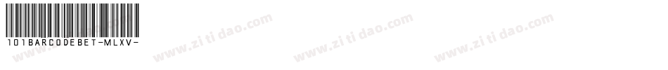 101BarcodeBet-MLXv字体转换
