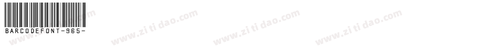BarcodeFont-965字体转换