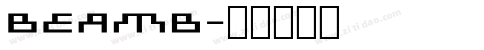 beamb字体转换