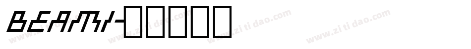 beami字体转换