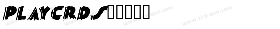 PLAYCRDS字体转换