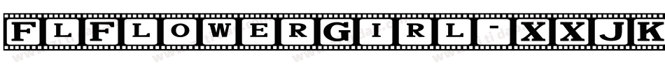 FlFlowerGirl-XXJK字体转换
