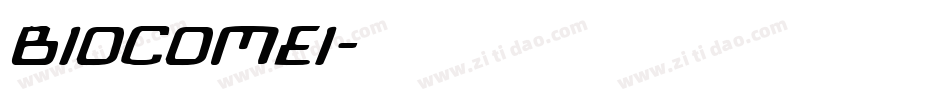 biocomei字体转换