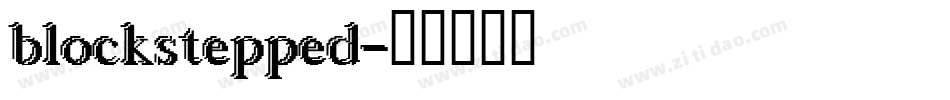 blockstepped字体转换