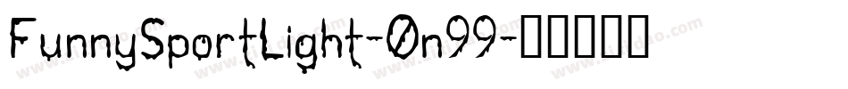 FunnySportLight-0n99字体转换