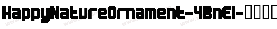 HappyNatureOrnament-4BnEl字体转换
