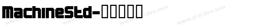 MachineStd字体转换