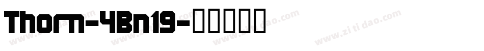 Thorn-4Bn19字体转换
