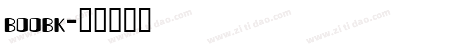 boobk字体转换