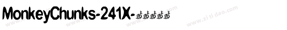 MonkeyChunks-241X字体转换