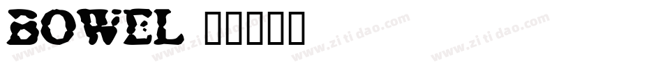 bowel字体转换