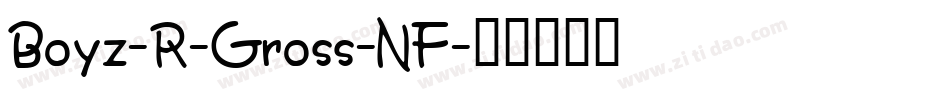 Boyz-R-Gross-NF字体转换