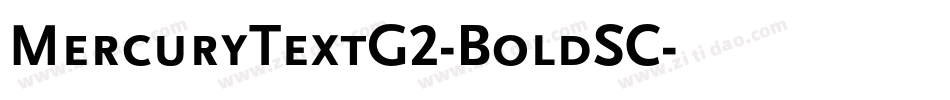 MercuryTextG2-BoldSC字体转换