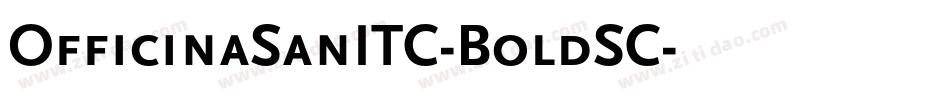 OfficinaSanITC-BoldSC字体转换