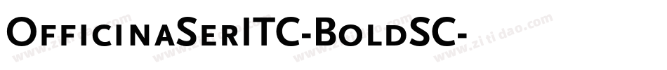 OfficinaSerITC-BoldSC字体转换