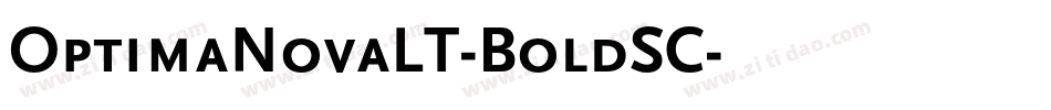 OptimaNovaLT-BoldSC字体转换