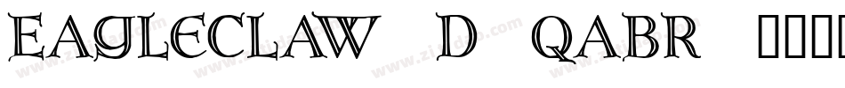Eagleclaw3D-qaBr字体转换