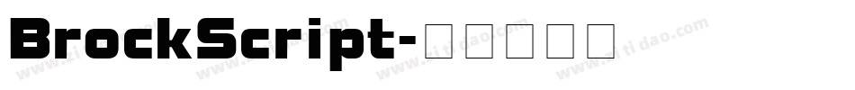 BrockScript字体转换