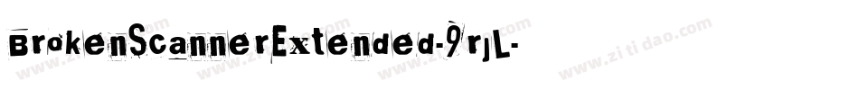 BrokenScannerExtended-9rjL字体转换