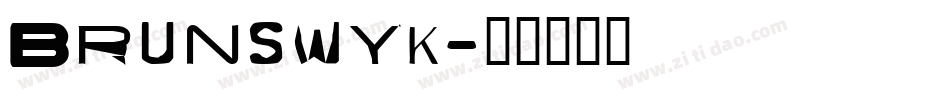 Brunswyk字体转换