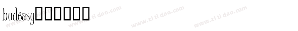 budeasy字体转换