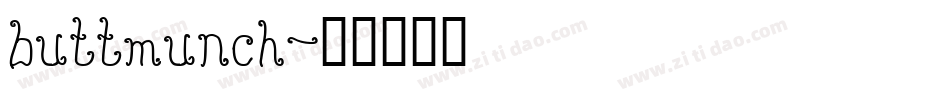 buttmunch字体转换