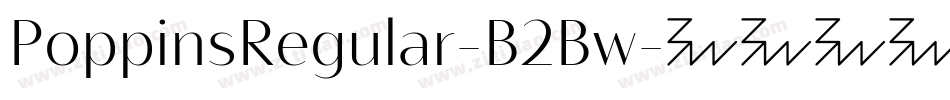 PoppinsRegular-B2Bw字体转换
