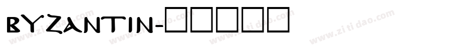 byzantin字体转换
