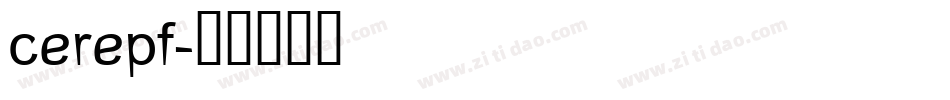 cerepf字体转换