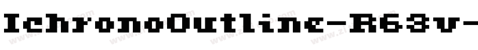 IchronoOutline-R63v字体转换