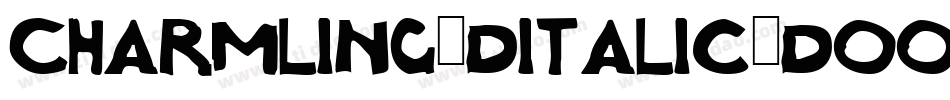 Charmling3DItalic-DOOa9字体转换