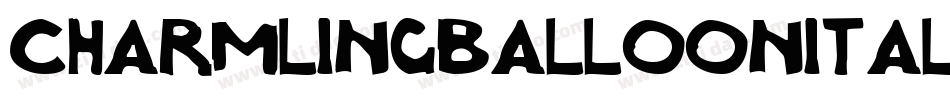 charmlingballoonital字体转换