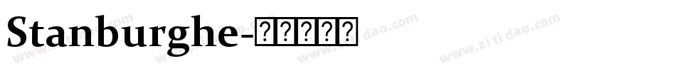 Stanburghe字体转换