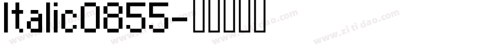 Italic0855字体转换