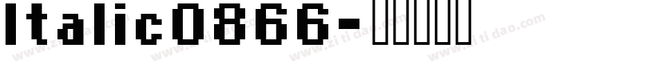 Italic0866字体转换