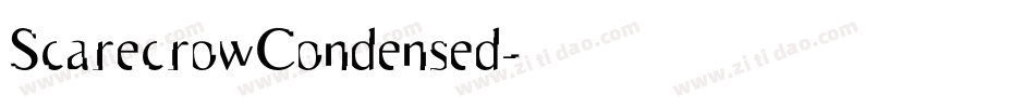 ScarecrowCondensed字体转换