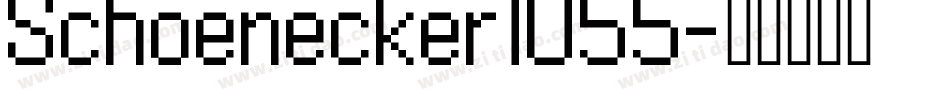 Schoenecker1055字体转换